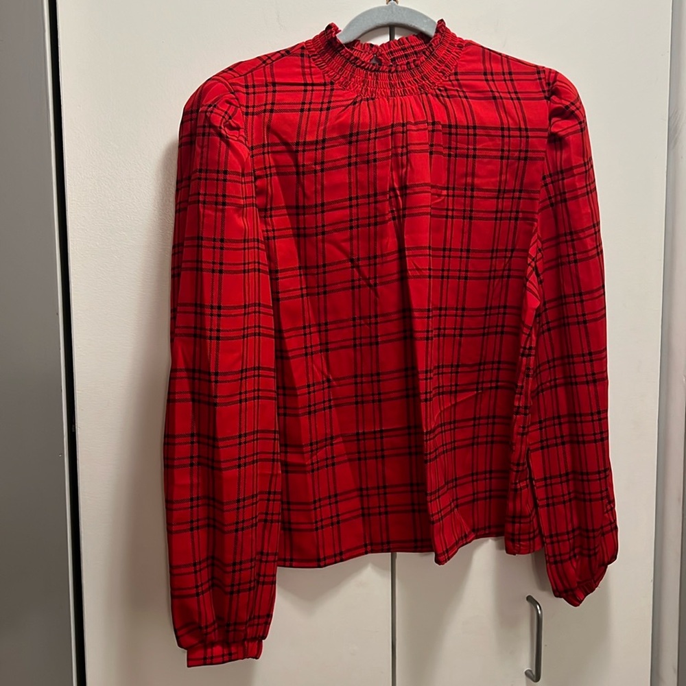 Plaid Blouse